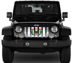 West Virginia Grunge State Flag Grille Insert
