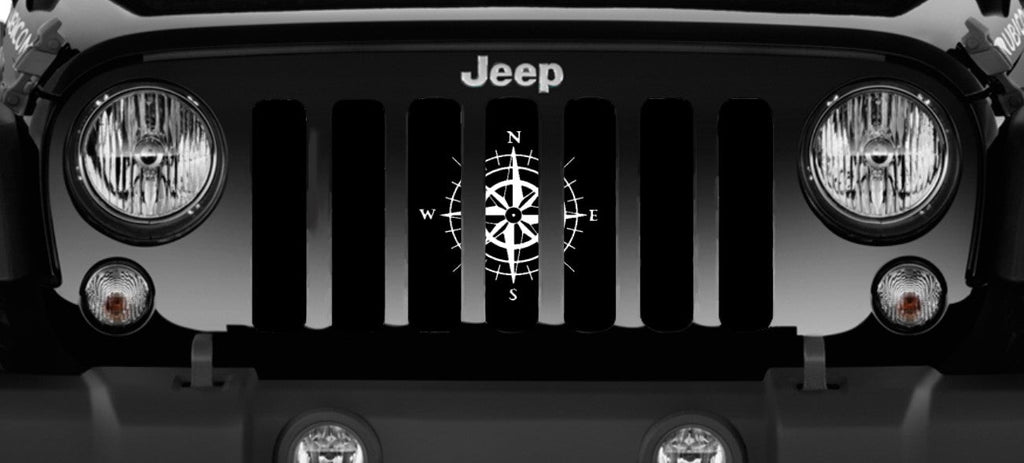 White Compass Grille Insert
