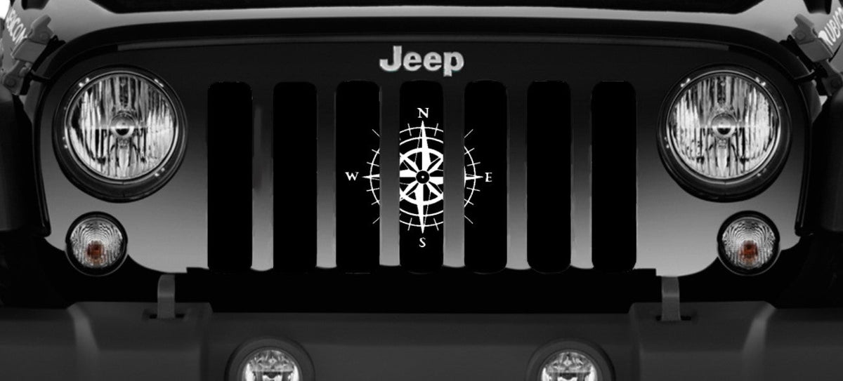 White Compass Grille Insert
