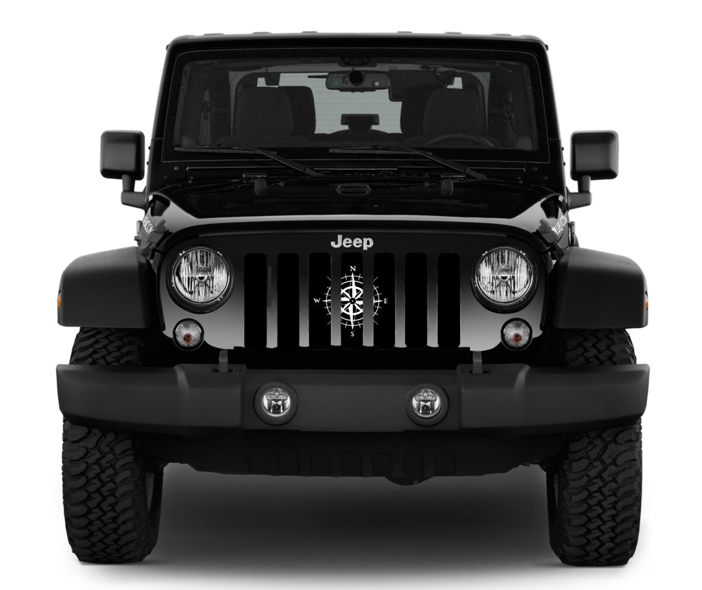 White Compass Grille Insert
