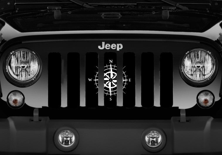 White Compass Grille Insert
