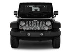 Platinum White Leopard Print Grille Insert