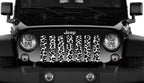 Platinum White Leopard Print Grille Insert