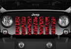 Wild Red Leopard Print Grille Insert