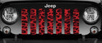 Platinum Wild Red Leopard Print Grille Insert