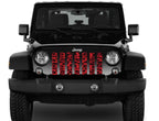 Wild Red Leopard Print Grille Insert