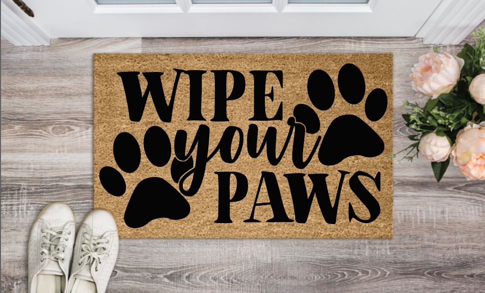 Wipe Your Paws Welcome Mat