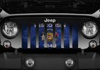 Wisconsin Grunge State Flag Grille Insert
