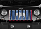 Wyoming Grunge State Flag Grille Insert