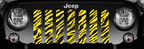 Platinum Yellow Zebra Print Grille Insert