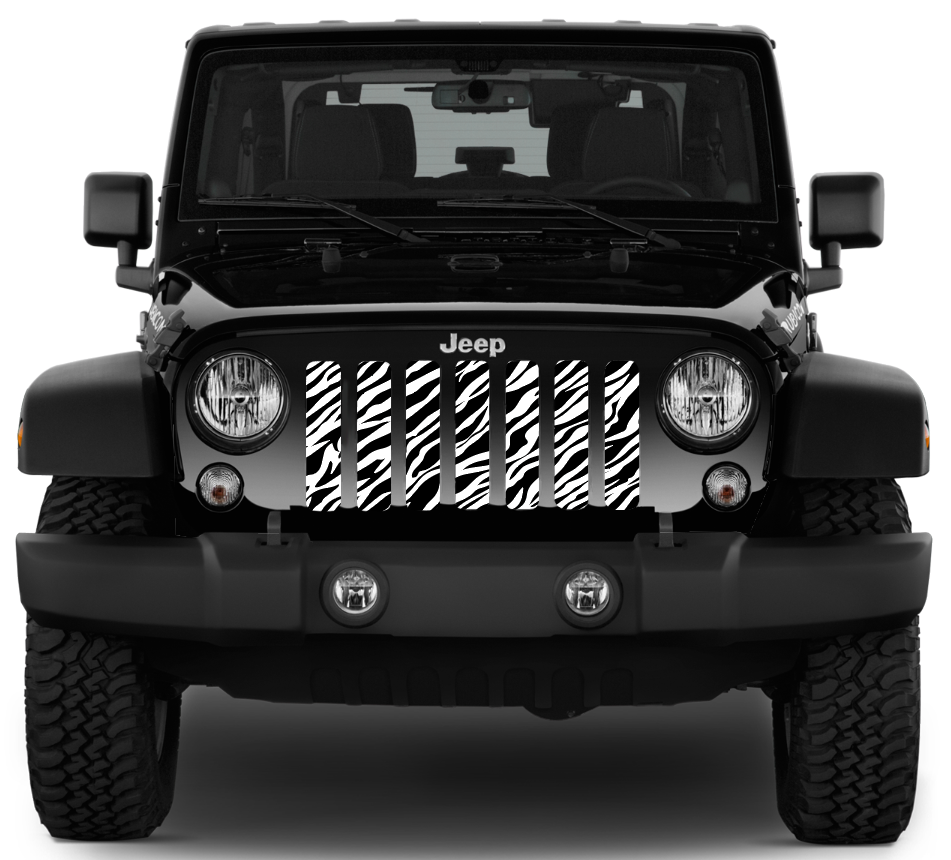 Platinum Zebra Print Grille Insert