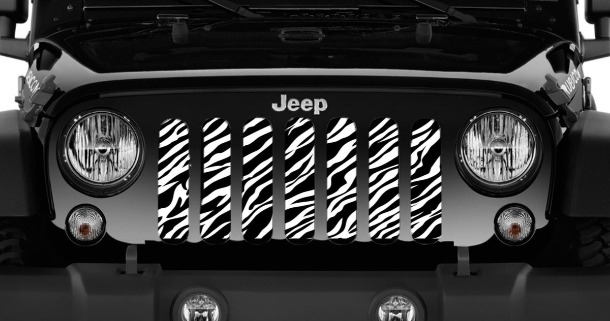 Platinum Zebra Print Grille Insert