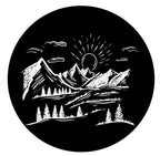A Distant Mountain Awaits Spare Tire Cover