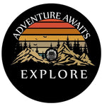 Adventure Awaits Explore Spare Tire Cover