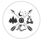All Things Camping With Arrows White Spare Tire Cover