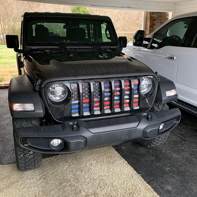 American Patriotic Tie Dye Grille Insert