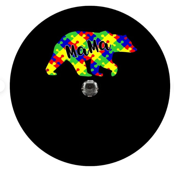 Autism Mama Bear Spare Tire Cover