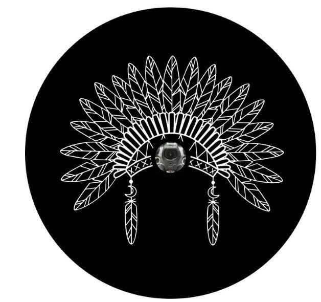 Beautiful Indian Headdress Any Color Spare Tire Cover