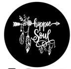 Boho Hippie Soul Flower & Arrow ( Any Color) Spare Tire Cover