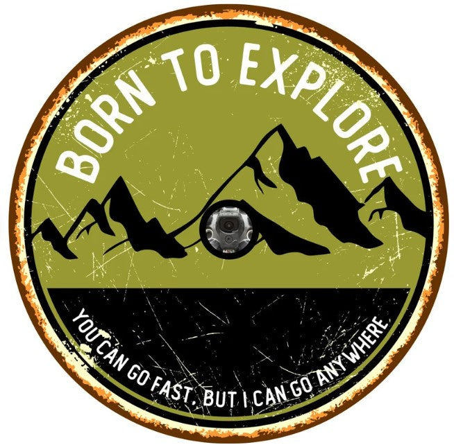 Born to Explore Mountains Spare Tire Cover