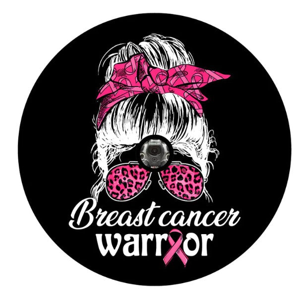Breast Cancer Warrior Spare Tire Cover