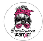 Breast Cancer Warrior White Spare Tire Cover