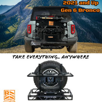 The Grunt Modular Cargo System Cargo Carrier / Bike Rack – 2021 & Up Ford Bronco