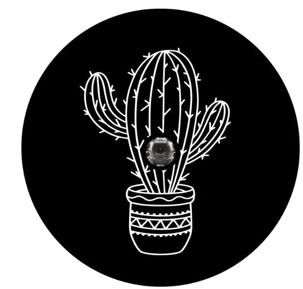 Cactus In A Pot (Any Color) Spare Tire Cover