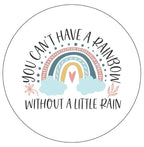 Can't Have A Rainbow Without A Little Rain White Spare Tire Cover