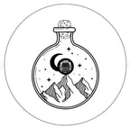 Desert In A Bottle White  Spare Tire Cover