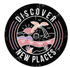 Discover New Places Retro Beach Spare Tire Cover