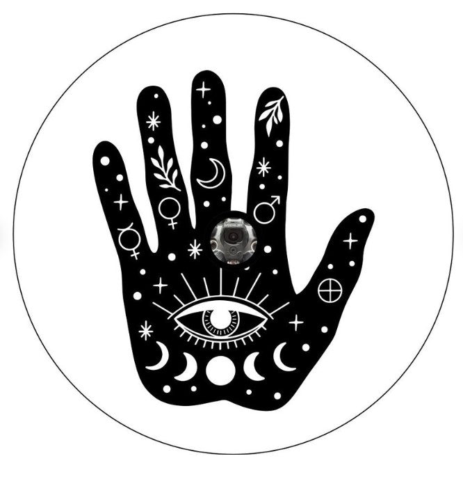Hamsa Hand (Any Color) White Spare Tire Cover
