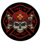 Firefighter Skull Spare Tire Cover