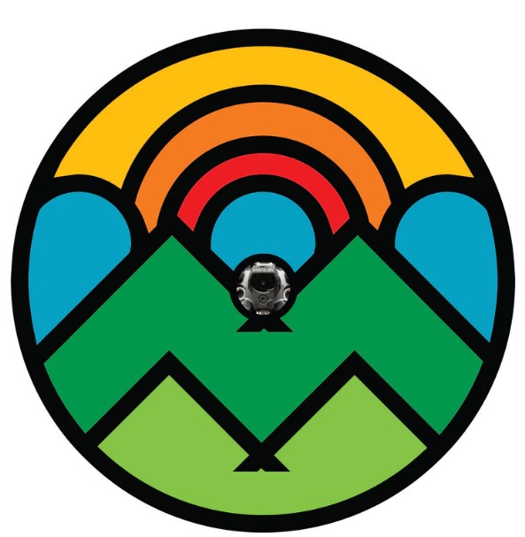 Geometric Designed Mountain & Sun Spare Tire Cover