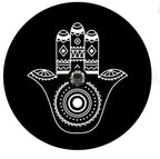 Hamso Hand Yoga Spirituality Om  Spare Tire Cover