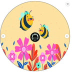 Happy Bees With Flowers Spare Tire Cover