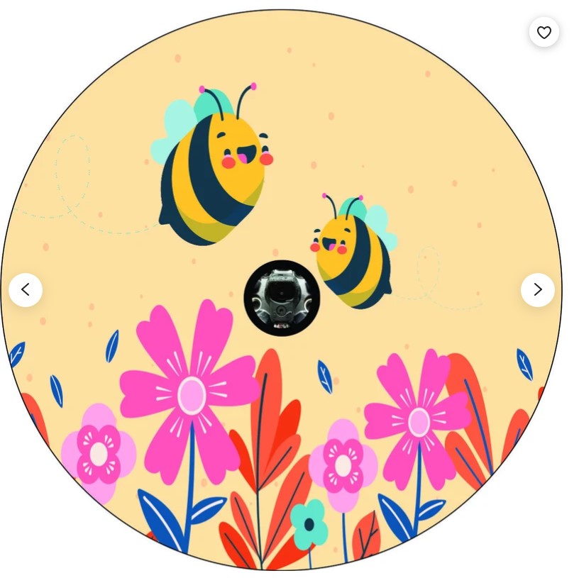 Happy Bees With Flowers Spare Tire Cover