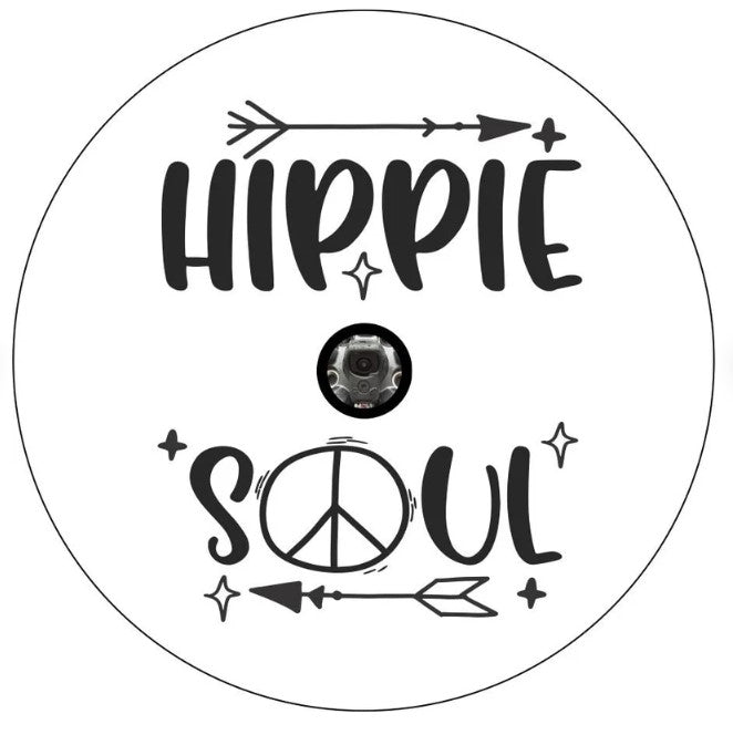 Hippie Soul Arrows White Spare Tire Cover