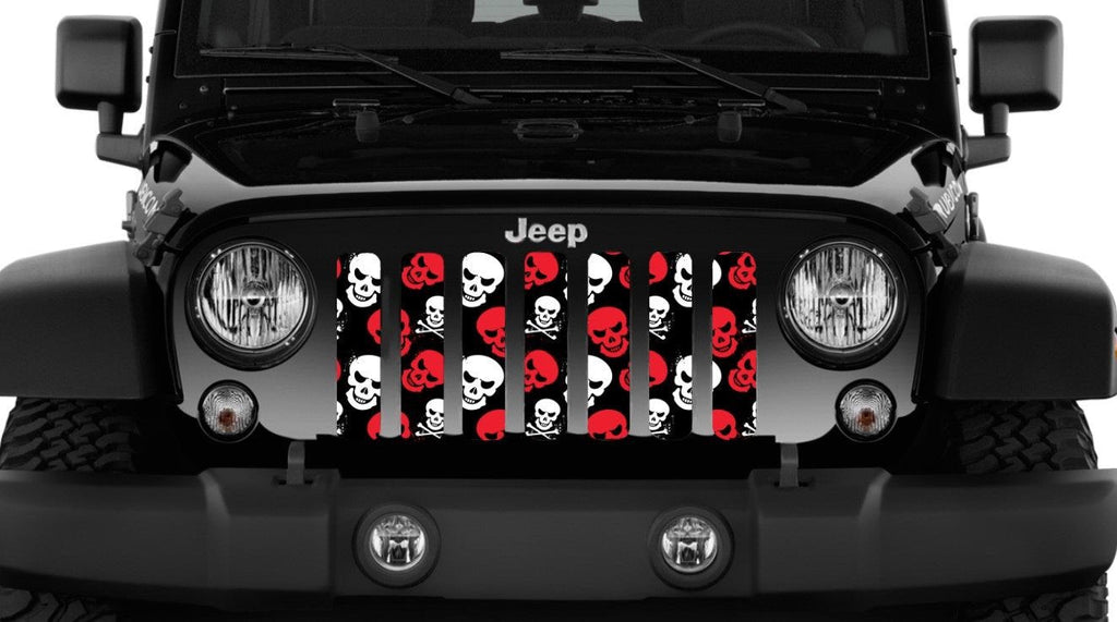 Platinum Skulls (Red) Grille Insert
