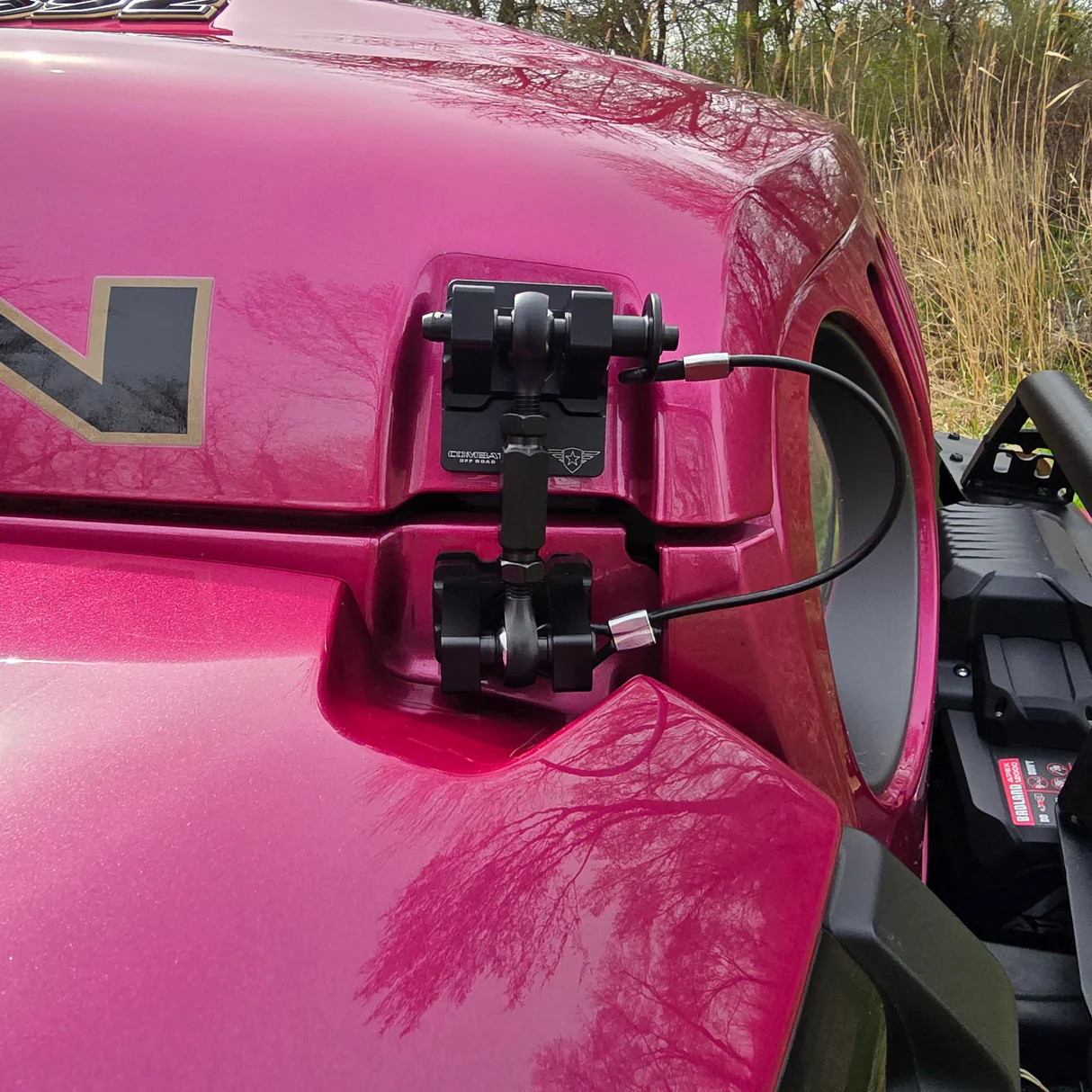 JK/JL/JT Billet Aluminum Hood Latch Set - Black Out Series