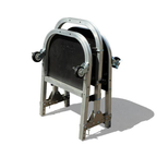 Folding Rolling Door Cart (4-Door)