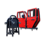 Folding Rolling Door Cart (4-Door)