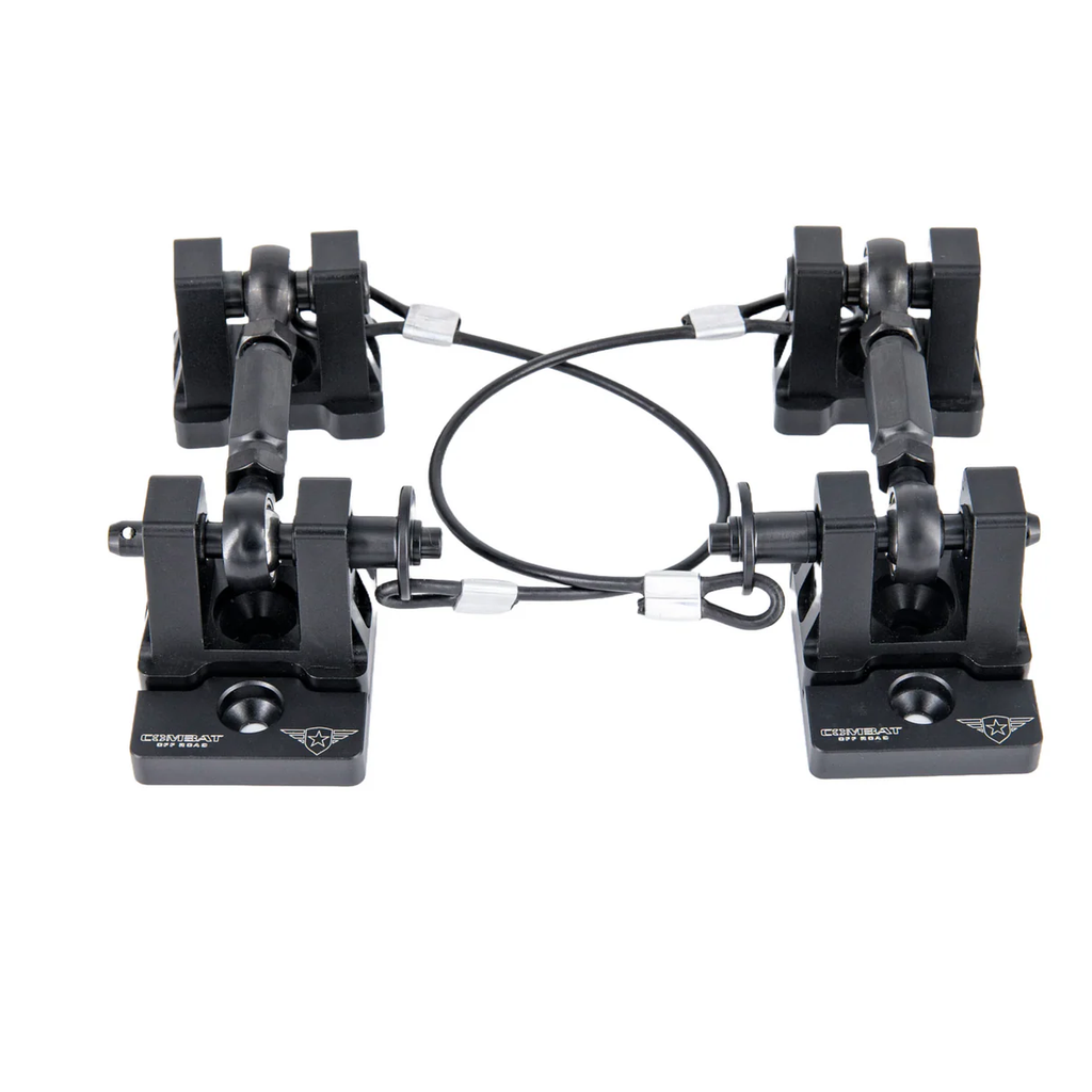 JK/JL/JT Billet Aluminum Hood Latch Set - Black Out Series