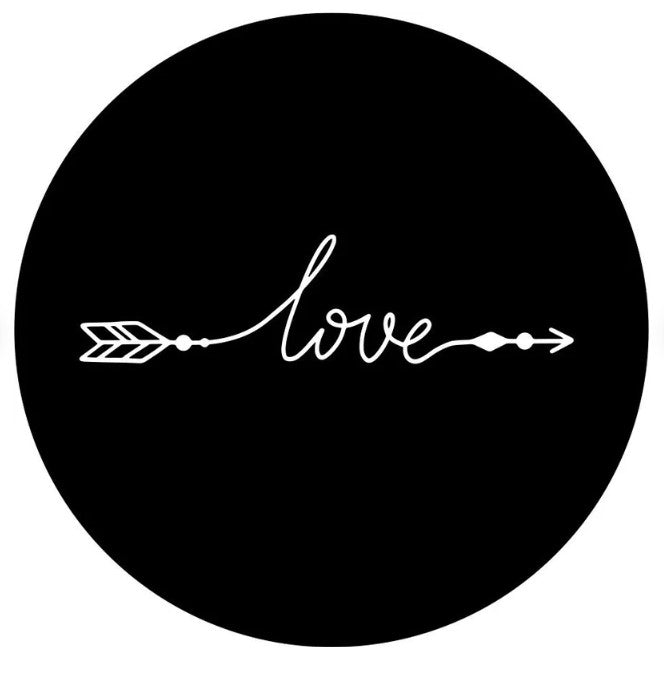Love Arrow Spare Tire Cover