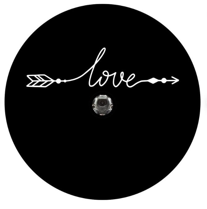 Love Arrow Spare Tire Cover