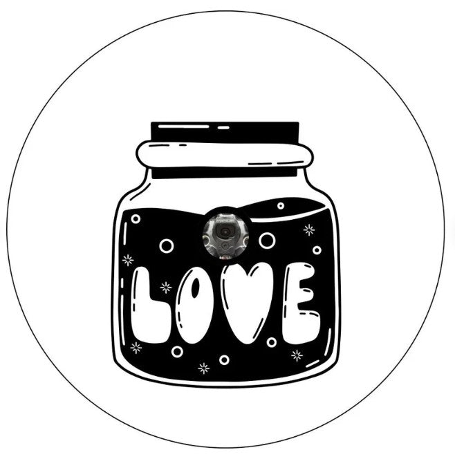 Love Potion In A Bottle White Spare Tire Cover