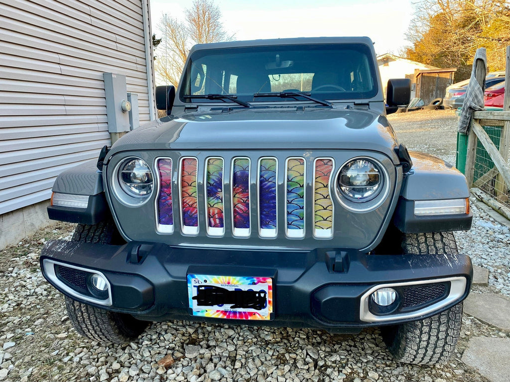 Mermaid Scales Tie Dye Grille Insert