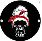 Messy Bun Mama Hair Don't Care (Any Color) Spare Tire Cover