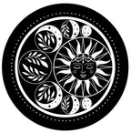 Moon Phase Around The Sun Spare Tire Cover