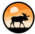 Moose & Mountain Silhouette Spare Tire Cover